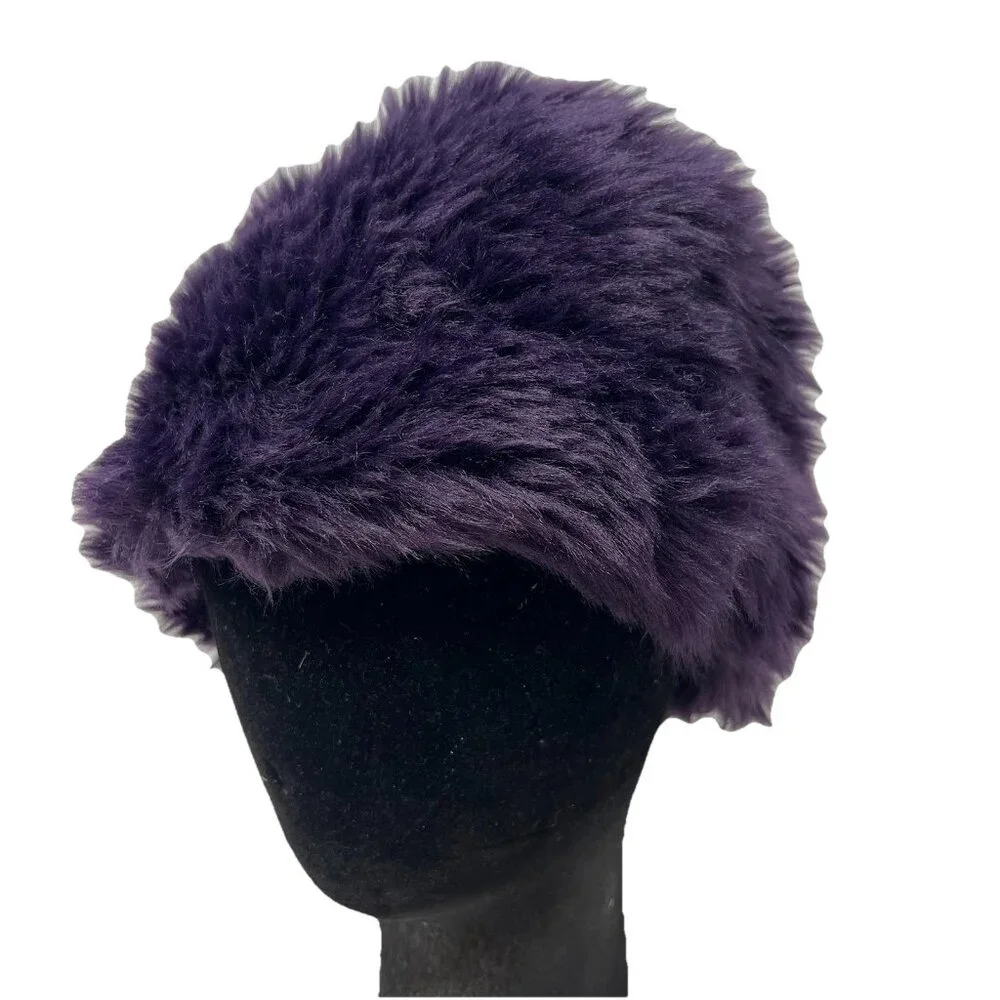 Lauren Ralph Lauren LRL Women's 7 1/8 Faux Fur Hat Cap Russian Cossack Beanie
